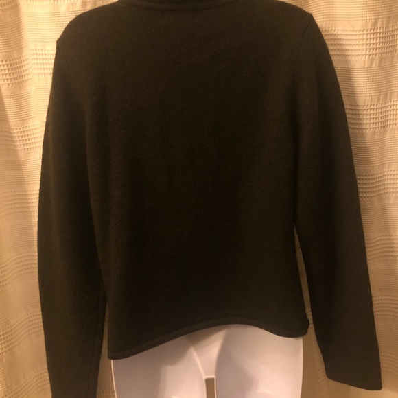 Willi Smith 100% Merino Wool Dark Green Sweater - Picture 3 of 4